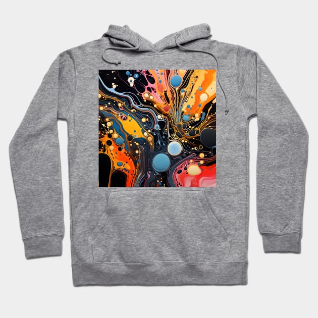 Vibrant Euphoria Abstract Canvas Hoodie by AbstractGuy